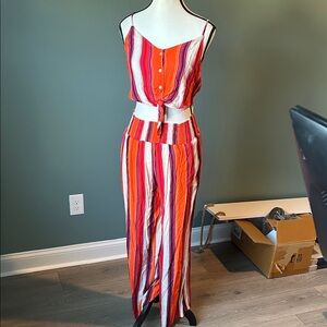 American Threads Red, Orange and Purple 2 Piece Set